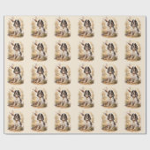 Mooie Setter met Fazanten, Kunst Cadeaupapier (Vlak)