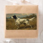 Mooie Setter met Fazanten, Kunst Etiket (Insitu)