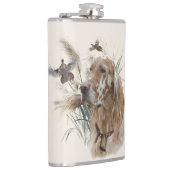 Mooie Setter met fazanten , Kunst Heupfles (Rechts)