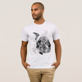 Mooie Setter met fazanten , Kunst T-shirt (Voorkant volledig)