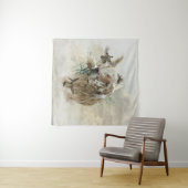 Mooie Setter met fazanten , Kunst Wandkleed (In Situ (horizontaal))