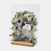 Mooie Setters Acryl Bord (Hoek)