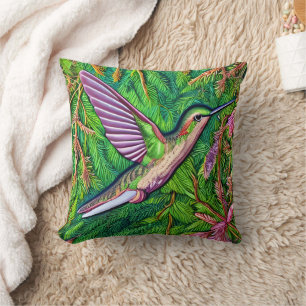 Mooie Shabby Chic Little Hummingbird. Kussen