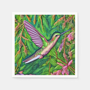 Mooie Shabby Chic Little Hummingbird. Servet