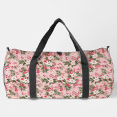 Mooie Shabby Chic Roze Kerstmis Bloemenbes Plunjezak (Achterkant)