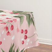 Mooie Shabby Chic Roze Kerstmis Bloemenbes Tafelkleed (Voorbeeld)