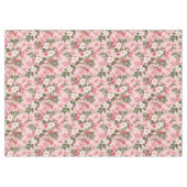 Mooie Shabby Chic Roze Kerstmis Bloemenbes Tafelkleed (Voorkant (Horizontaal))