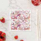 Mooie Shabby Chick Herfst Patroon Servet (Insitu)