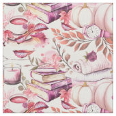 Mooie Shabby Chick Herfst Patroon Stof (Close Up)