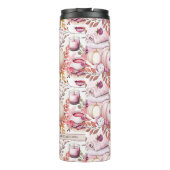 Mooie Shabby Chick Herfst Patroon Thermosbeker (Achterkant)