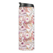 Mooie Shabby Chick Herfst Patroon Thermosbeker (Geroteerd rechts)