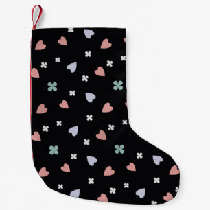 Mooie Shamrock Harten Lucky Love Patroon Kleine Kerstsok