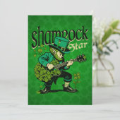 Mooie Shamrock Keltische Ster St. Patrick's Dag Feestdagenkaart (Staand voorkant)