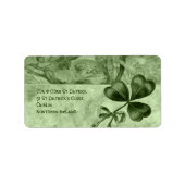 Mooie Shamrocks Etiket (Voorkant)