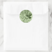 Mooie Shamrocks Ronde Sticker (Tas)