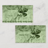 Mooie Shamrocks Visitekaartje (Voorkant / Achterkant)