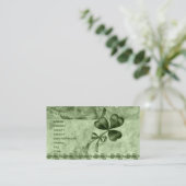 Mooie Shamrocks Visitekaartje (Staand voorkant)