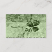 Mooie Shamrocks Visitekaartje (Achterkant)