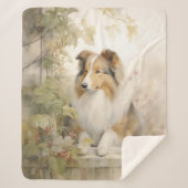 Mooie Sheltie Sherpa Deken (Voorkant)