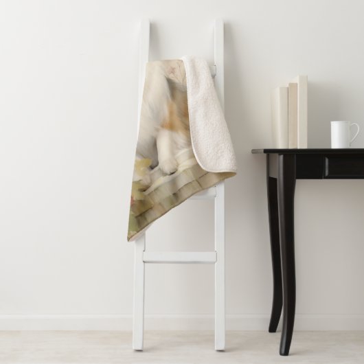 Mooie Sheltie Sherpa Deken (In situ)