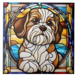 Mooie Shih Tzu decoratieve keramische tegel Tegeltje