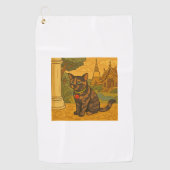 Mooie Siam Cat Golf handdoek (Voorkant)