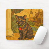 Mooie Siam Cat Mousepad Muismat (Met muis)