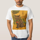 Mooie Siam Cat T-shirt voor Heren (Voorkant)