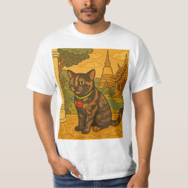 Mooie Siam Cat T-shirt voor Heren