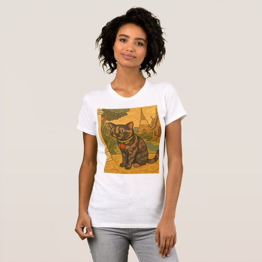 Mooie Siam Cat T-shirt voor vrouwen (Voorkant volledig)
