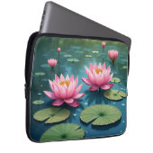 Mooie Siam Lotus Laptop Sleeve 13 inch (Voorkant Rechts)