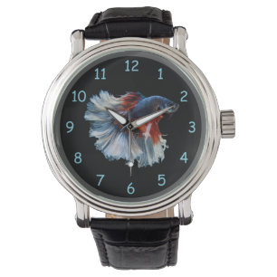 Mooie Siamese Betta Fish Horloge