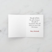 Mooie Siamese Cat Christmas Wenskaart Kaart (Binnen)