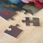 Mooie Siamese Kat en Bloemen Legpuzzel (Zijkant)