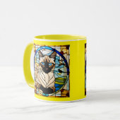 Mooie Siamese Kat Gebrandschilderd Glas Mok (Voorkant links)