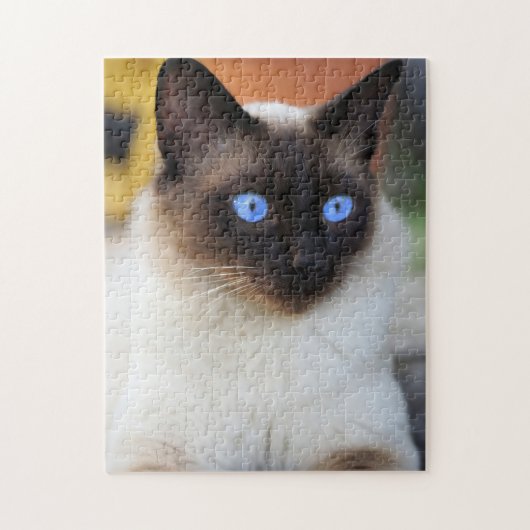 Mooie Siamese kat kitten Legpuzzel (Verticaal)