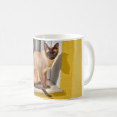 Mooie Siamese kat Koffiemok (Voorkant rechts)
