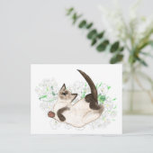 Mooie Siamese Kat kunst geschenken en accessoires Briefkaart (Staand voorkant)