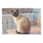 Mooie Siamese kat met blauwe ogen Kussensloop (Voorkant)