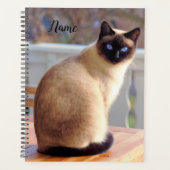 Mooie Siamese kat met blauwe ogen Planner (Voorkant)