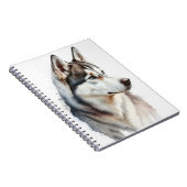 MOOIE SIBERISCHE HUSKY HOND NOTITIEBOEK (Rechterzijde)