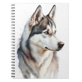 MOOIE SIBERISCHE HUSKY HOND NOTITIEBOEK