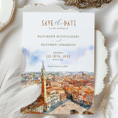 Mooie Siena, Italië Save-the-Date Uitnodiging
