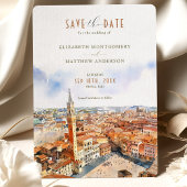 Mooie Siena, Italië Save-the-Date Uitnodiging