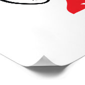 Mooie silhouet van jonge vrouw met wijnglas poster (Hoek)