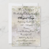 Mooie Silhouette Paard Verjaardag Uitnodiging (Achterkant)