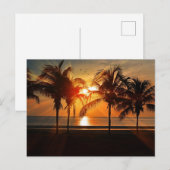 Mooie Silhouette Sunset Briefkaart (Voorkant / Achterkant)