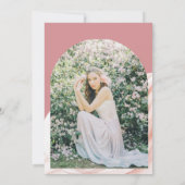 Mooie Silky Blush Vrijgezellenfeest Foto Kaart (Achterkant)