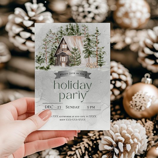 Mooie Silver House-kerstfeest Kaart