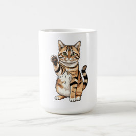 Mooie simpele design mannen kattenliefhebber koffiemok